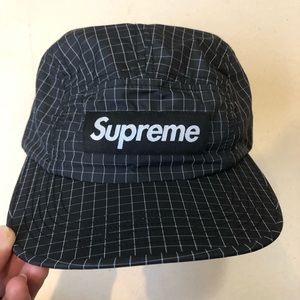 Supreme Nylon SS18 Box Logo Grid 5-Panel Hat